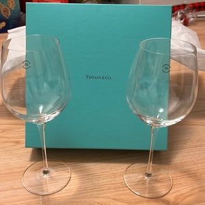 Tiffany & Co. crystal wine glasses